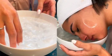 Trend imersão de rosto no gelo - Revista Estilo Revista de Moda